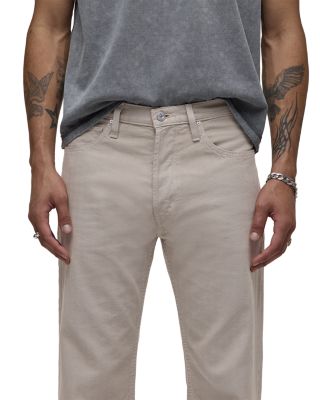 Relaxed Fit Five Pocket Jeans in Natural Moss