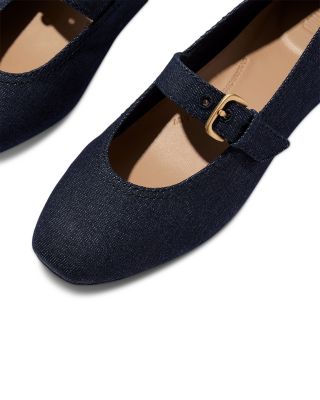 Women's Delicato Denim Mary Jane Flats