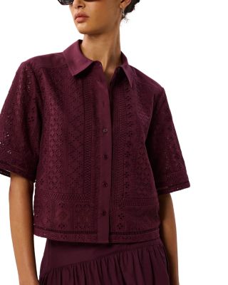 Broderie Cotton Shirt