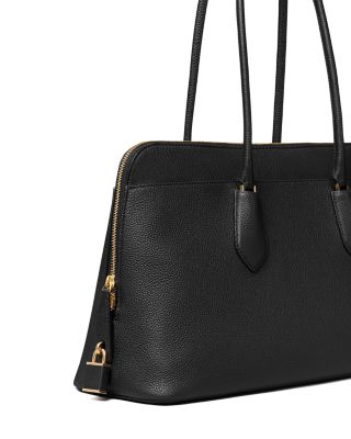 Lock Leather Satchel