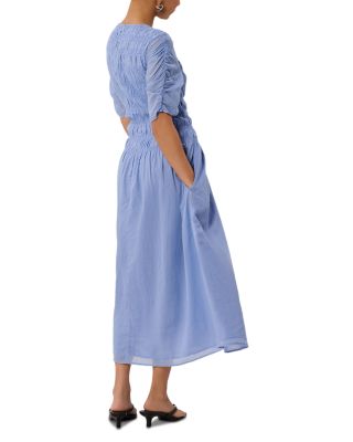 Petite Shirred Panel Cotton Dress