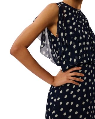 Polka Dot Print Midi Dress - Exclusive 