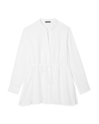 Mandarin Collar Long Shirt