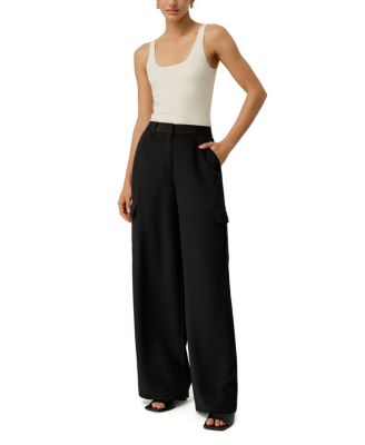  Silk Crepe Cargo Pant