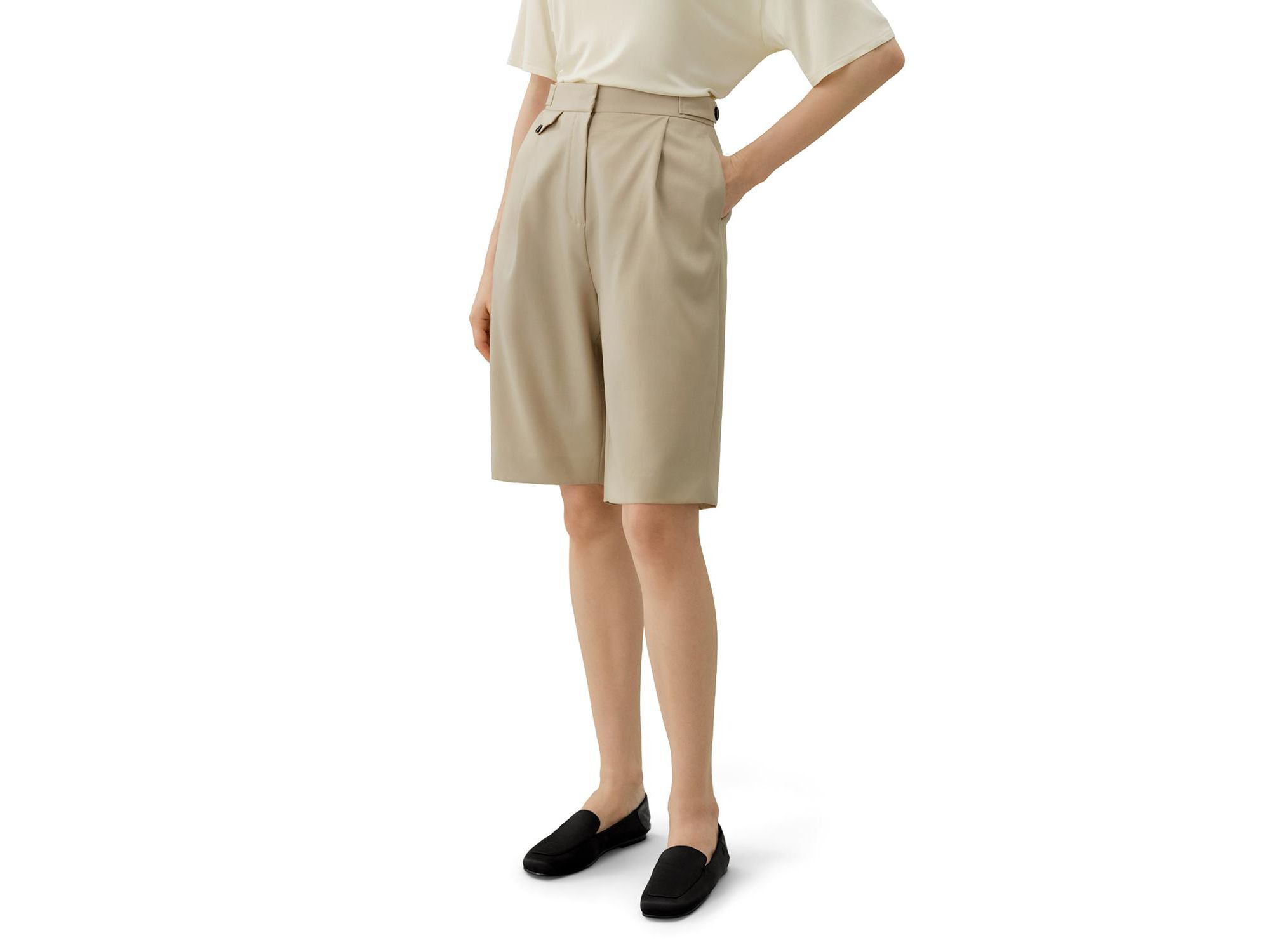 Wool Silk Bermuda - Image 1