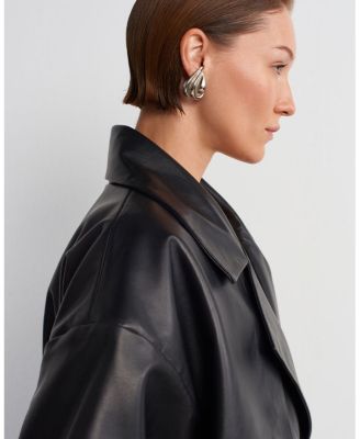  Journey Leather Trench Coat