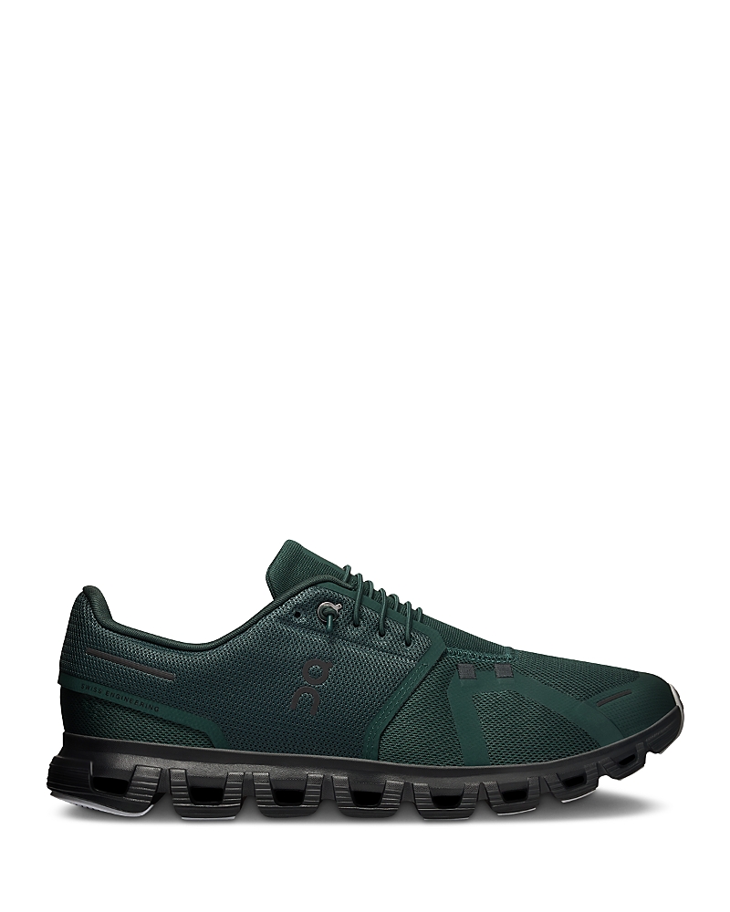 On Men's Cloud 6 Running Sneakers in Evergreen