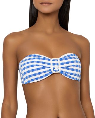 Margot Jacquard Cottage Bandeau Bikini Top