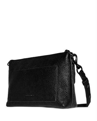 Darren Top Zip Suede Shoulder Bag