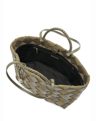 Frankie Large Woven Leather Tote Bag