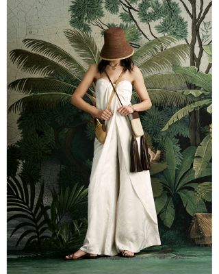 Jacquard Ecru Musical Pants