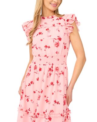 Flutter Sleeve Midi Dress