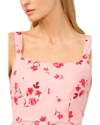 Ruffle Hem Corset Midi Dress