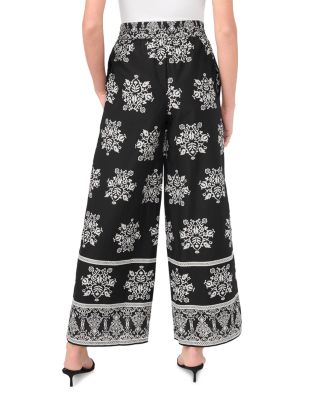 Wide Leg Pull On Pants