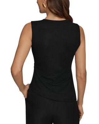 Gathered Sleeveless Top