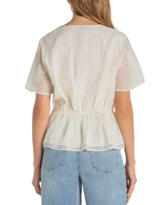 Short Sleeve Wrap Top
