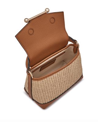 Small Woven Raffia Crossbody Bag