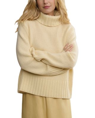 Jet Cashmere Cropped Turtleneck Sweater