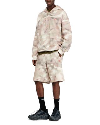 Relaxed Fit Camo Drawstring Hoodie