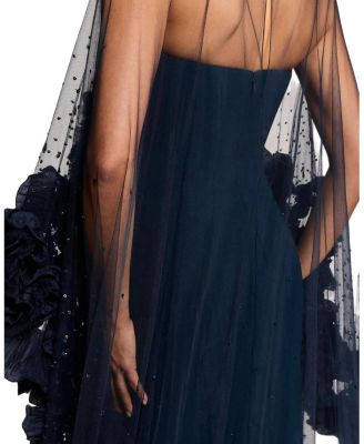 Petal Bloom Ruffle-Detailed Maxi Dress