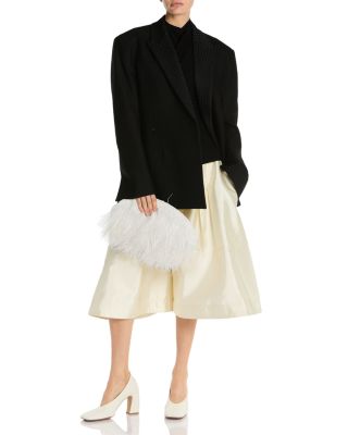 Vongola Ostrich Feather Clutch