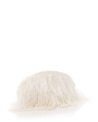 Vongola Ostrich Feather Clutch