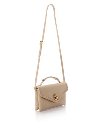 Knot Lock Intrecciato Leather Crossbody Bag