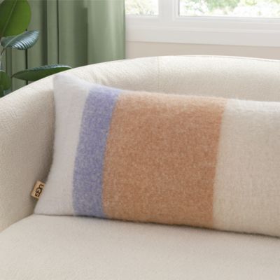 Simona Faux Mohair Decorative Pillow, 14" x 36"