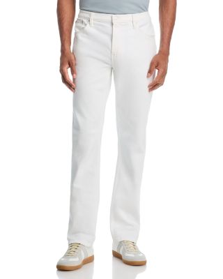 Modern Straight Fit Jeans in White Grind