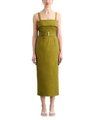 Theodora Belted Midi Dress