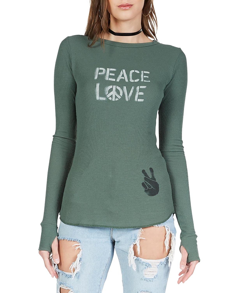 Lauren Moshi Mckinley Color Sray Peace Combo Top