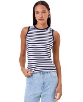 Brie Brenton Stripe Shell Top