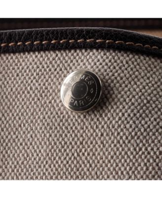 36 Garden Party Tote Toile and Leather