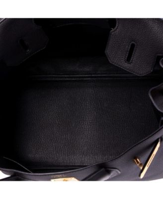 Birkin 30 Handbag Black Togo with Rose Gold Hardware