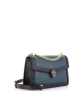  Small Serpenti Forever Shoulder Bag Quilted Leather