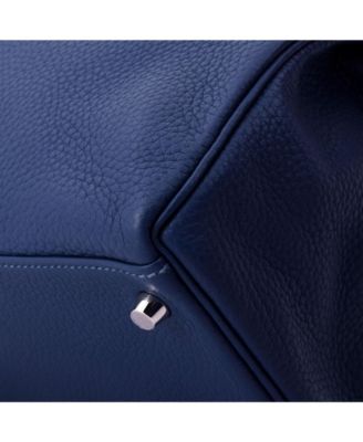 Kelly 32 Handbag Blue Togo with Palladium Hardware