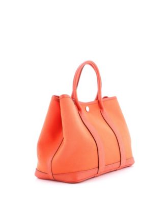 30 Garden Party Tote Toile and Leather