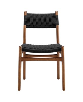 Wynn Rope and Wood Dining Side Chairs, Set of 2