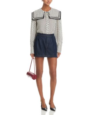The Silk Polka Dot Fleet Blouse