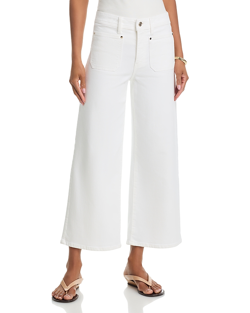 Frame Le Slim Palazzo Crop Harbor Jeans in Au Natural