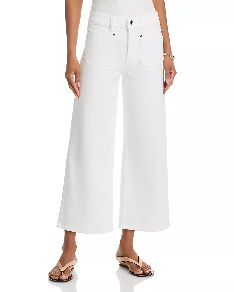 Frame Le Slim Palazzo Crop Harbor Jeans in Au Natural