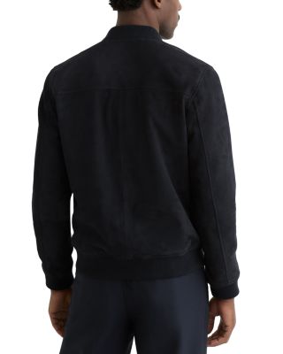 Bild Suede Zip Through Bomber Jacket