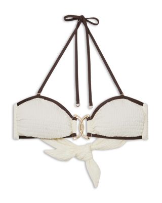 Johannah Tipped Bandeau Bikini Top