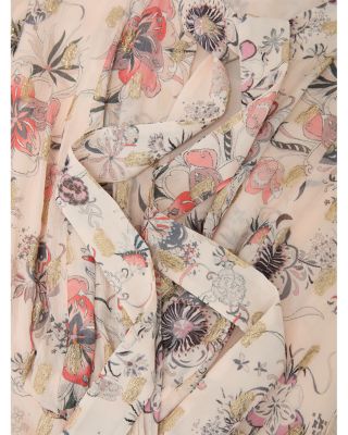 Luna Metallic Floral Mini Dress