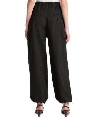 High Waist Pintuck Pants
