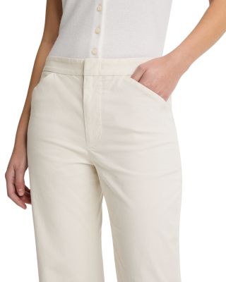 Stretch Cotton Flare Pants