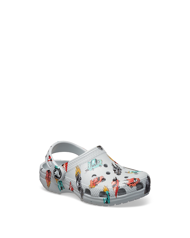 Crocs Unisex Classic Race Cars Graphic Clogs - Toddler
