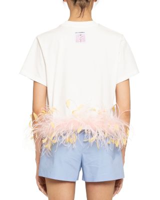 Feather Trim Tee