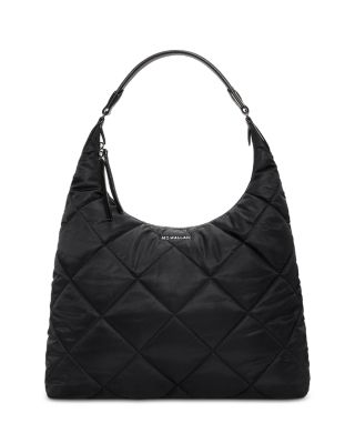 Madison Large Quilted Nylon Shoulder Bag