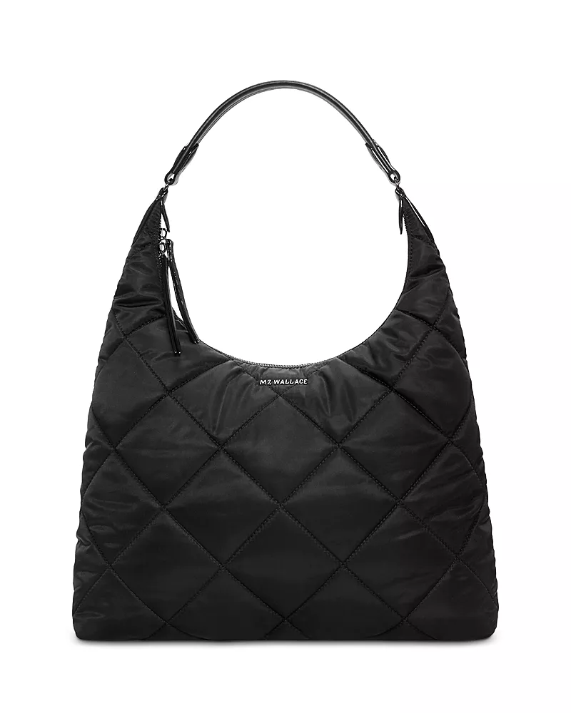 Mz Wallace Madison Large Quilted Nylon Shoulder Bag